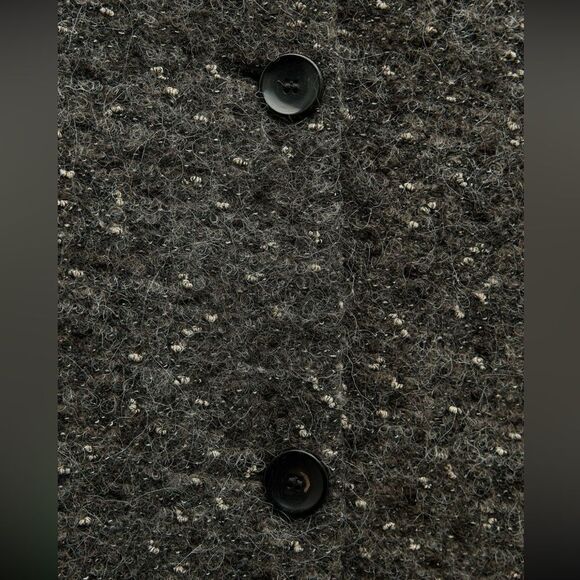 ZARA MANTECO WOOL BLEND BOUCLE COAT ZW COLLECTION Size M - Picture 10 of 12